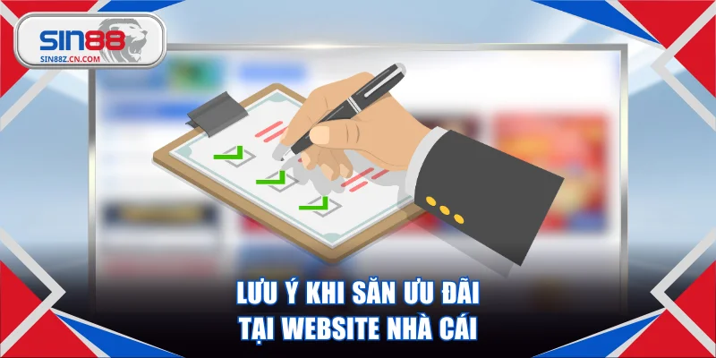 Lưu ý khi săn ưu đãi tại website nhà cái