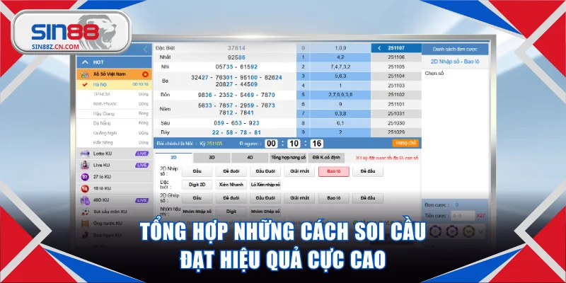 Tổng hợp những cách soi cầu đạt hiệu quả cực cao